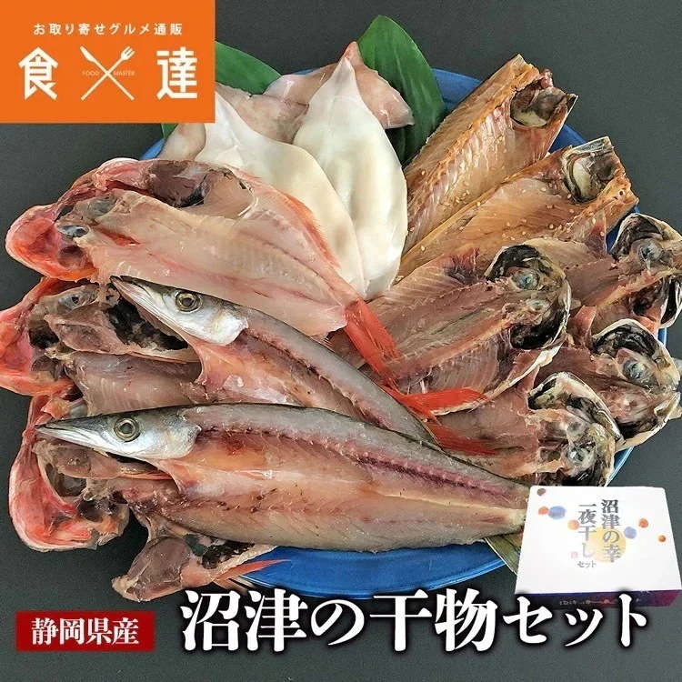 沼津の幸 一夜干しセット 冷凍便 金目鯛 真アジ 開きイカ かます サバ味醂 送料無料 贈答用 お取り寄せグルメ 食品 ギフト 指定日不可
