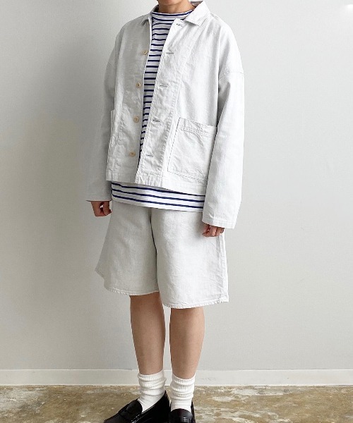 ジャケット カバーオール HARVESTY/ハーベスティー COVERALL SNOW DENIMカバーオールスノーデニム レディース メンズ