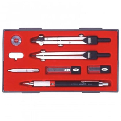 KD型製図器 SE 10品組 鉛筆製図セット 010-0004