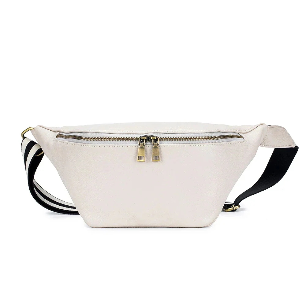 ファッショントレンド斜めショルダーバッグ大容量牛革ボディバッグ