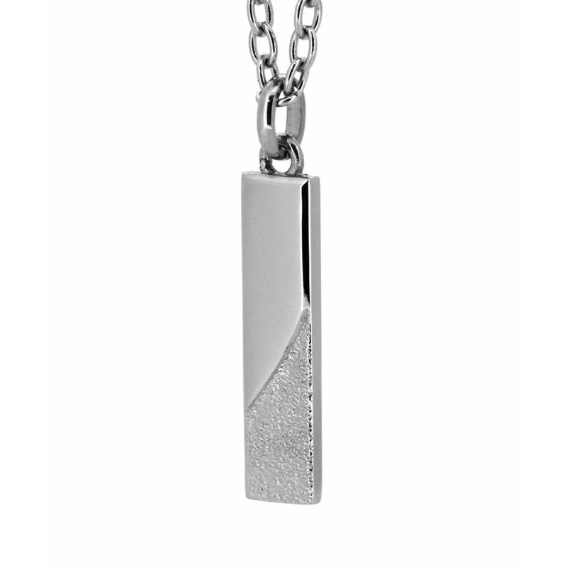 トライネックレス サンドプレート サージカルステンレス シルバー メンズ ブランド 彼氏 プレゼント