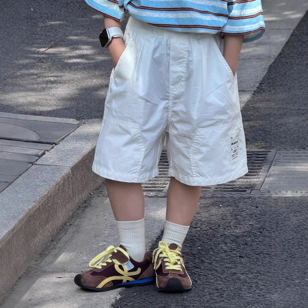 [パンツ]2025夏新作パンツ 25 夏の男の子のルーズフィットワークパンツショートパンツ