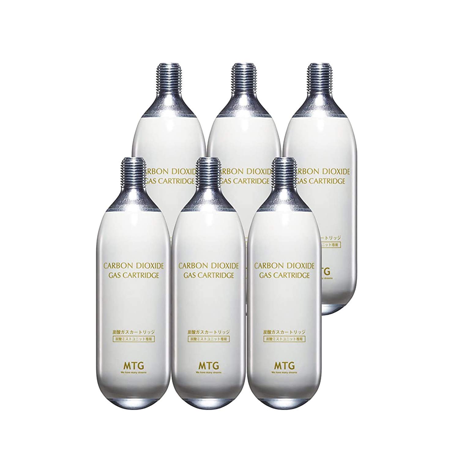 プロージョン 専用炭酸ガスカートリッジ ホワイト 6本セット