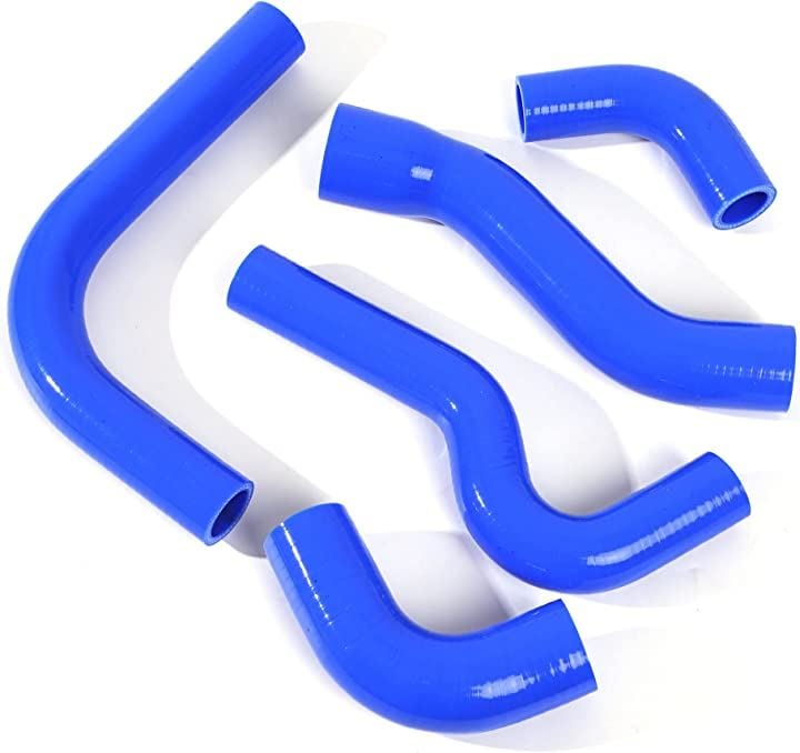JA11 ジムニー シリコン ラジエターホース ターボ 5点セット(ブルー)