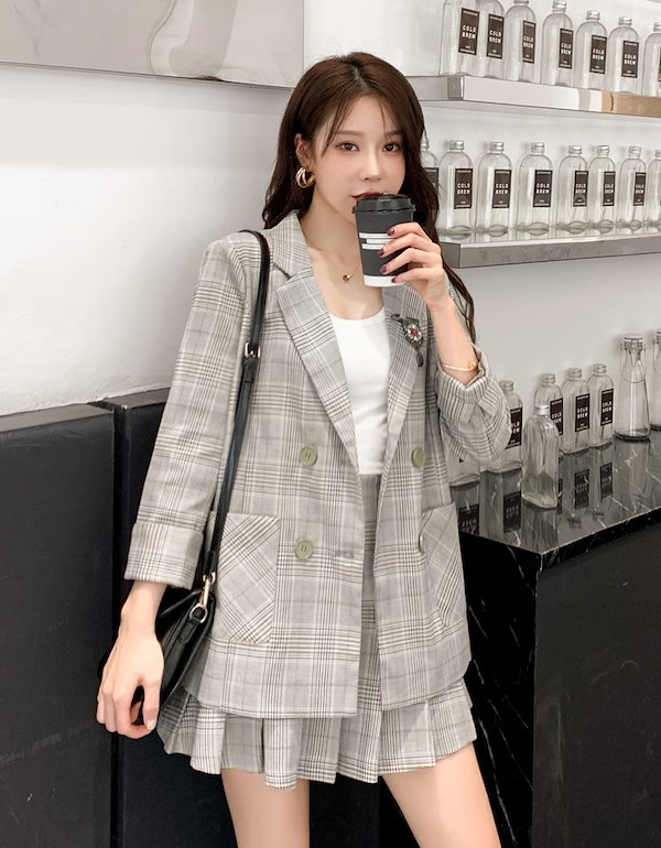 Qoo10] セットアップ ジャケット スカート ミニ