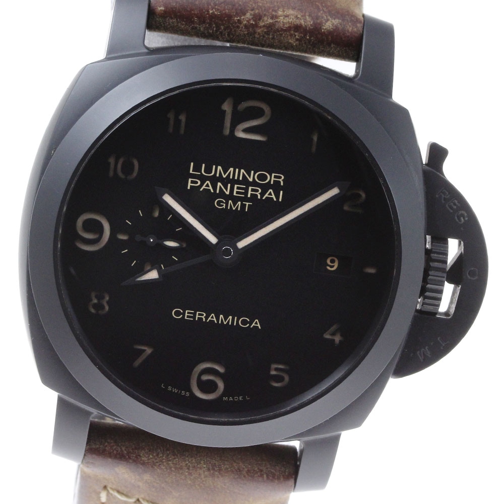 パネライ PANERAI PAM00441 ルミノール1950 セラミカ GMT 自動巻き メンズ _849710【中古】