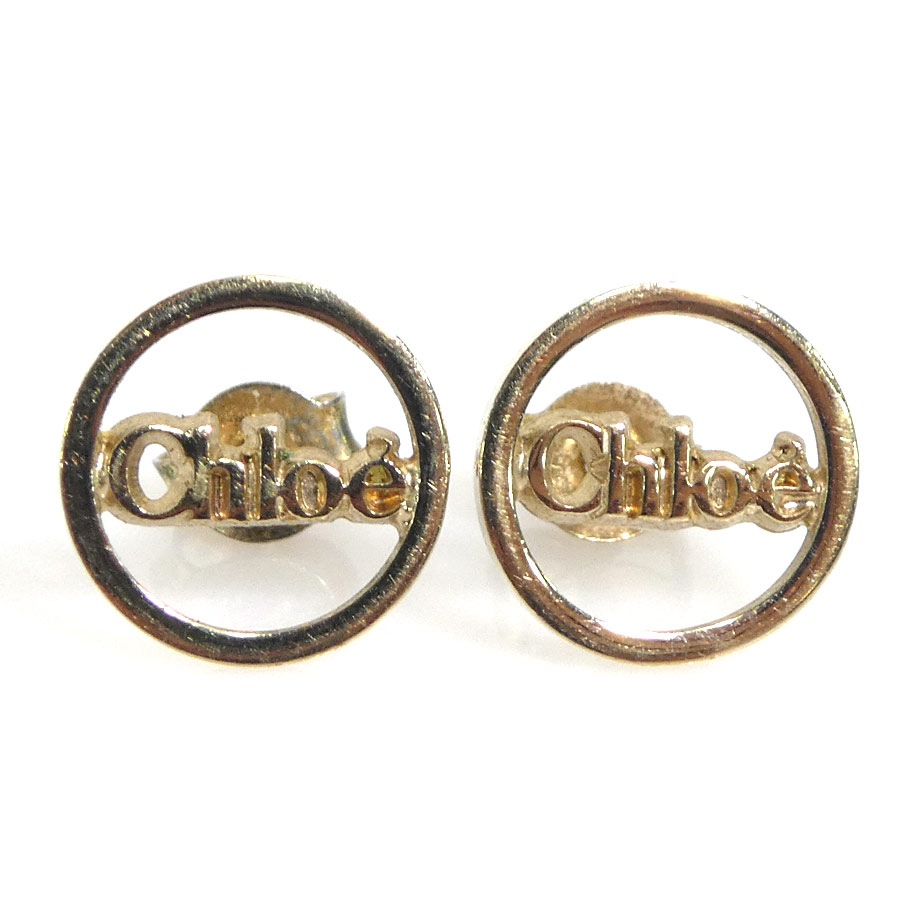 クロエ Chloe ピアス メタル ゴールド レディース h31436i