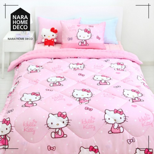SANRIO ハローキティ 薄綿ふとん 枕カバー 寝具セット cherish 韓国人気 かわいい 韓国インテリア
