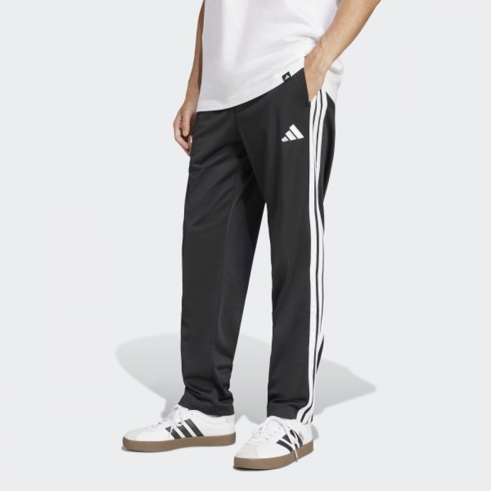 アディダスユニセックススポーティー3ライントリコットレギュラーフィットオープンハムトラックパンツ (JI8...