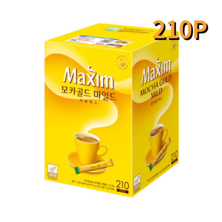 [韓国食品] 東西食品 マキシム モカゴールド マイルド / コーヒーミックス 210T 1BOX / 맥심 모카골드 마일드 커피믹스 210p