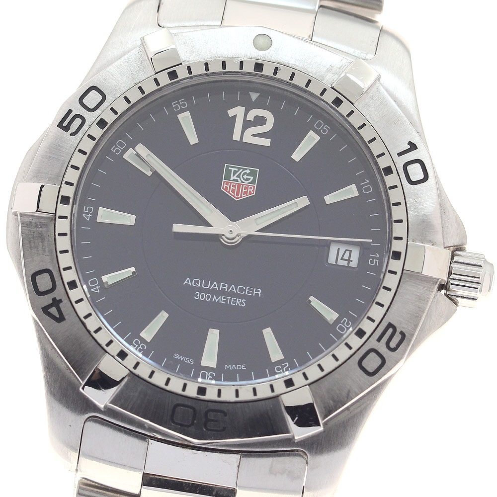 タグホイヤー TAG HEUER WAF1113 アクアレーサー デイト クォーツ メンズ _956040【中古】