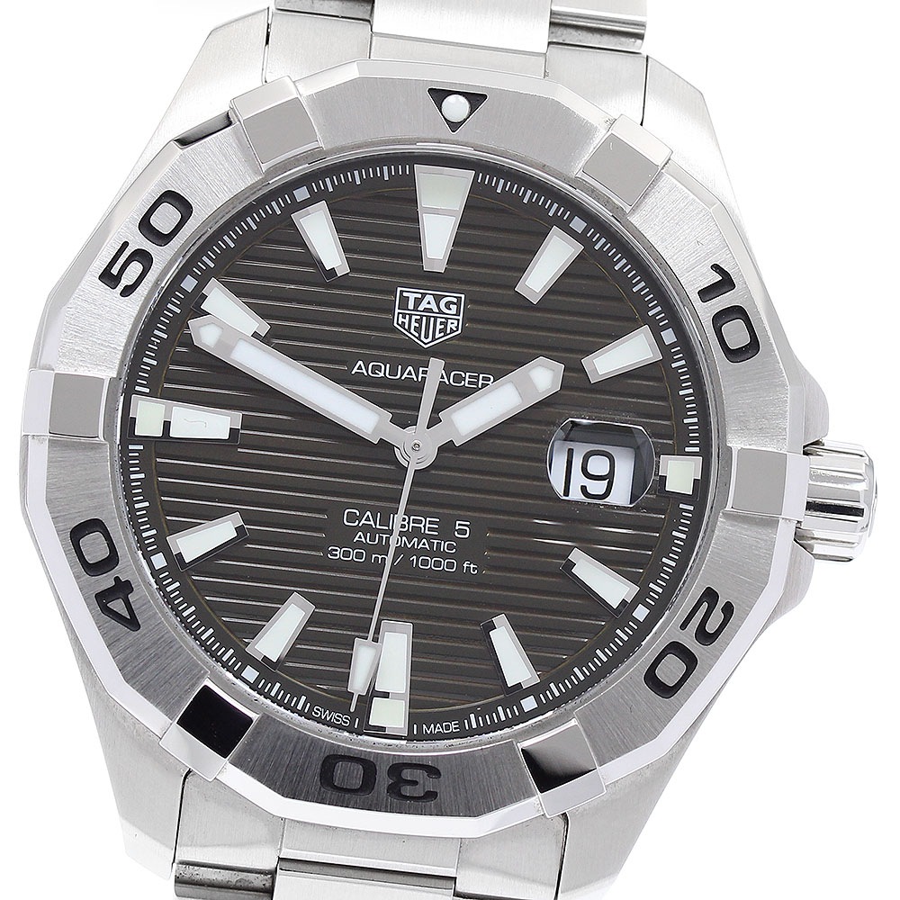 タグホイヤー TAG HEUER WAY2018 アクアレーサー キャリバー5 自動巻き メンズ 良品 箱付き_889866【中古】