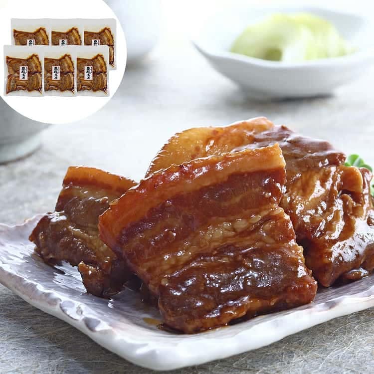 鹿児島県産 黒豚使用 豚角煮 190g (固形量150g 個包装)6 離島は配送不可 930086 お歳暮 お中元 お土産 ご進物 ギフト 贈り物に最適 6,339円