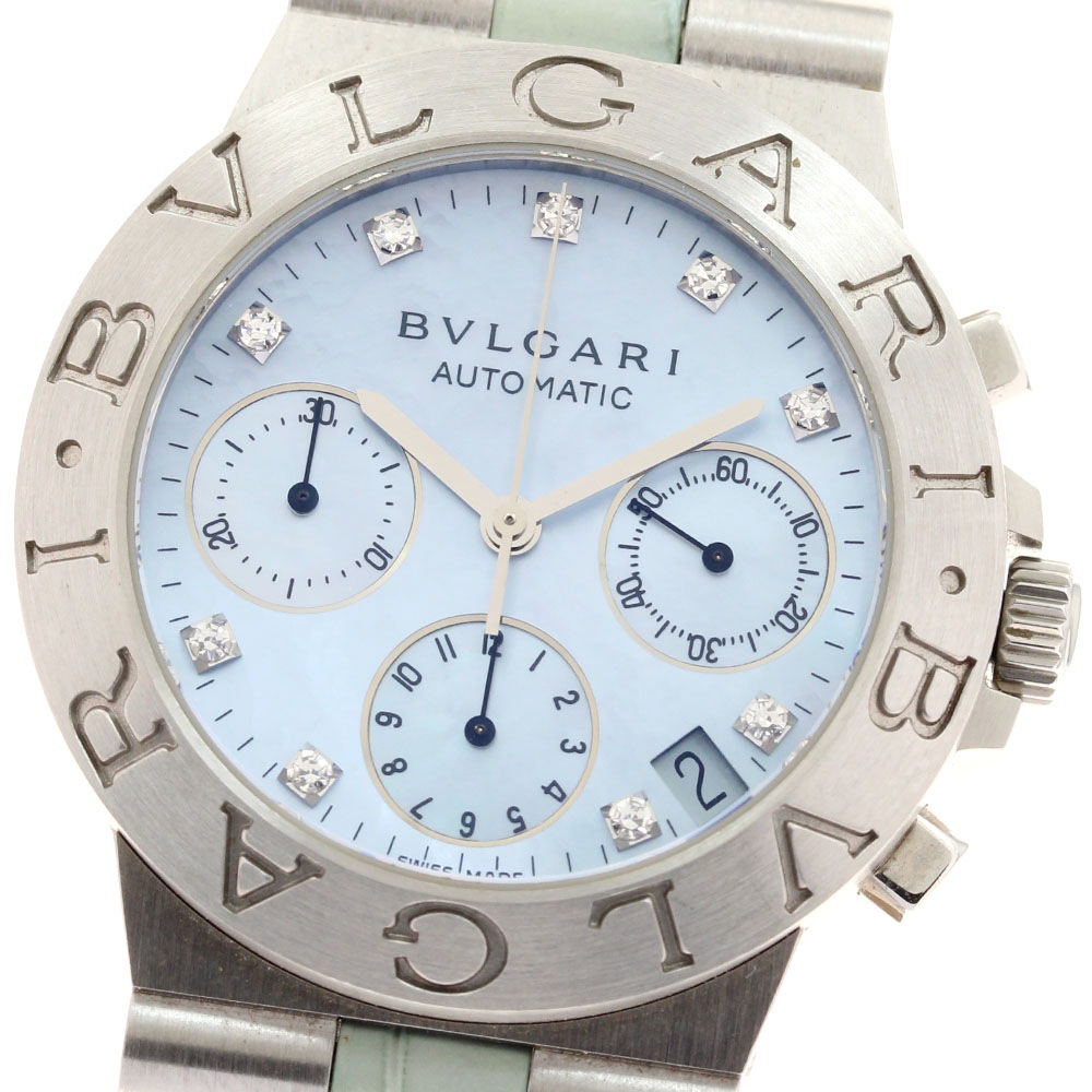 ブルガリ BVLGARI CH35S ディアゴノ スポーツ クロノグラフ 9Pダイヤ 自動巻き メンズ _939299【中古】