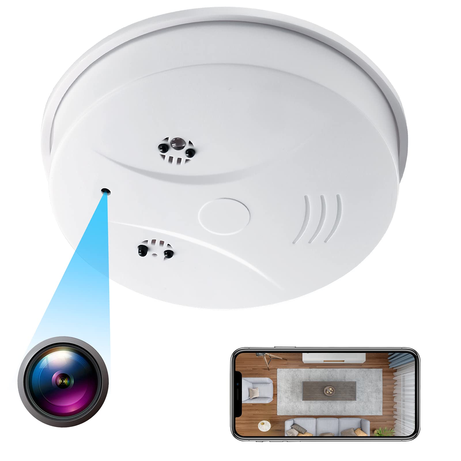 小型カメラ WiFi超小型カメラ 隠しカメラ 1080P画質 128GB 遠隔操作 モーション検知 自動警報 暗視撮影 i Phone/Android対応 日本語取扱説明書付