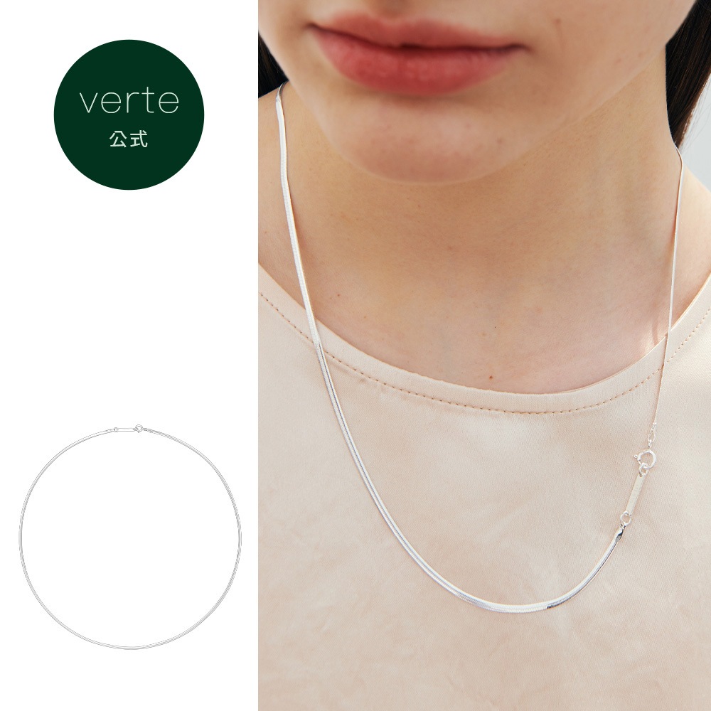 Un.silver.161 / flat soir ネックレス (long ver.)