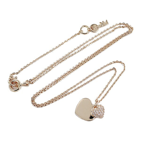 マイケルコース パヴェ ハート 14金 ネックレス 女性 彼女 娘 女友達 レディース アクセサリー スターリングシルバー キュービックジルコニア ローズゴールド 誕生日 ポイント消化