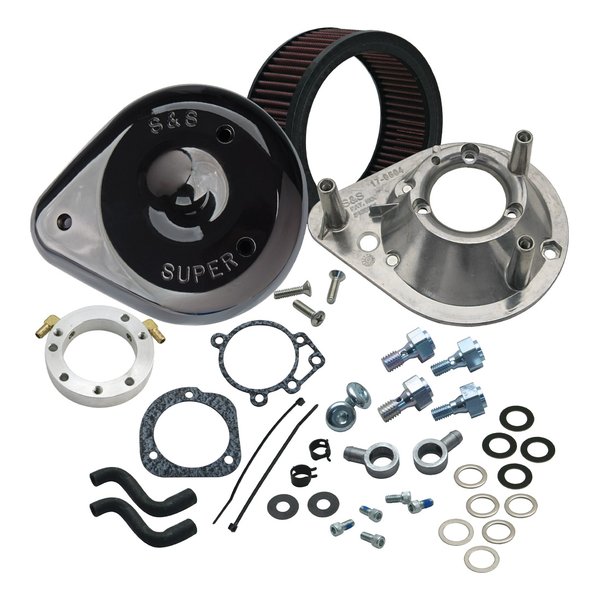 クラシックティアドロップ エアクリーナーキット グロスブラック 170-0181A