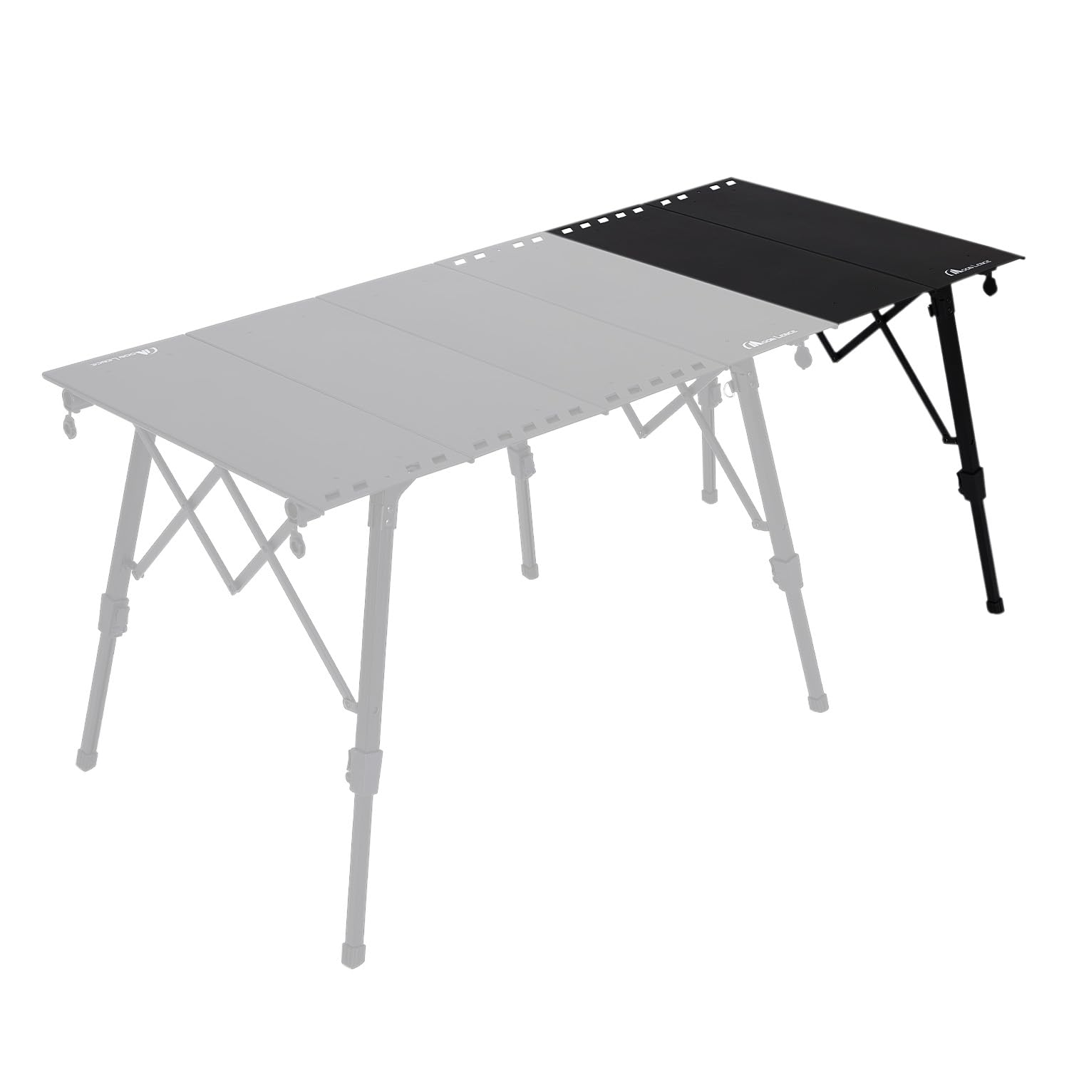 YOYOSTAR 2026 IGTテーブル 延長テーブル テーブルアクセサリー アウトドアテーブル キャンプテーブル 収納袋付き ブラックxgr