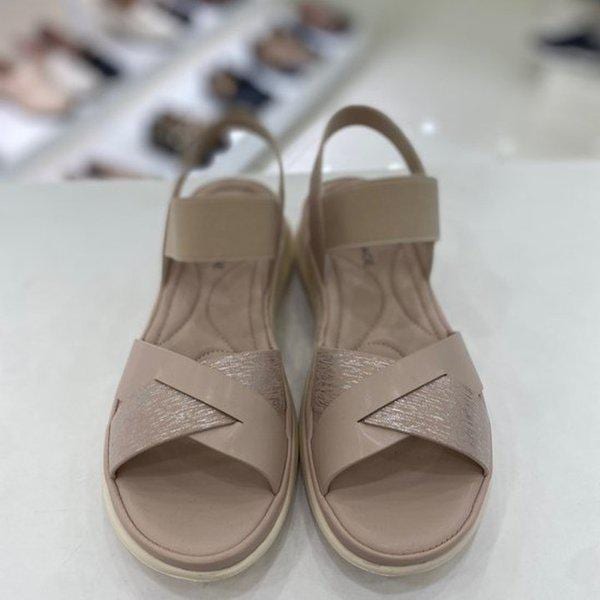 女性超軽量甲バンドサンダル 3CM YAEMDS704NYPI HFPZ2A GN_GN