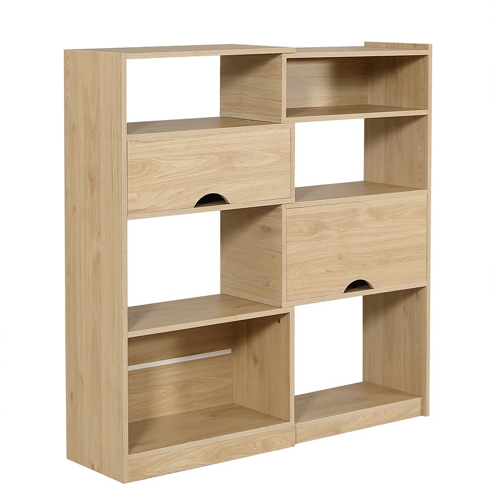 【国内即日発送】伸縮ラック オープンシェルフ リビング収納 薄型 高め 木製 本棚 おしゃれ キャビネット シンプル おしゃれ リビング収納 キッチン収納 幅60～110cm 高さ116cm 奥行30