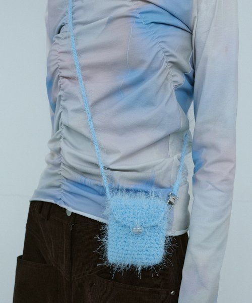 Knitted Micro Bag [Sky Blue]