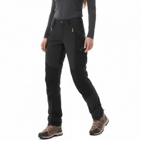 FJALLRAVEN 女性 ニッカ トラウザー カーブド ブラック (89638/550) (NIKKA TROUSERS W CURVED BLACK) 2711