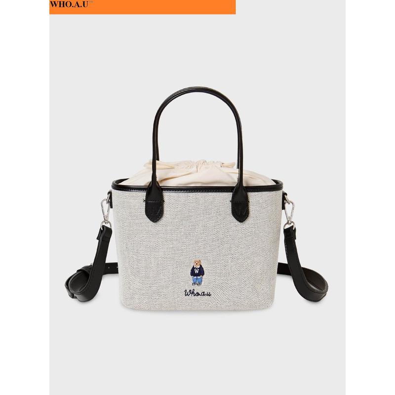 W.A.U Steve キャンバス トートバッグ(IVORY)-WHBGG2224A
