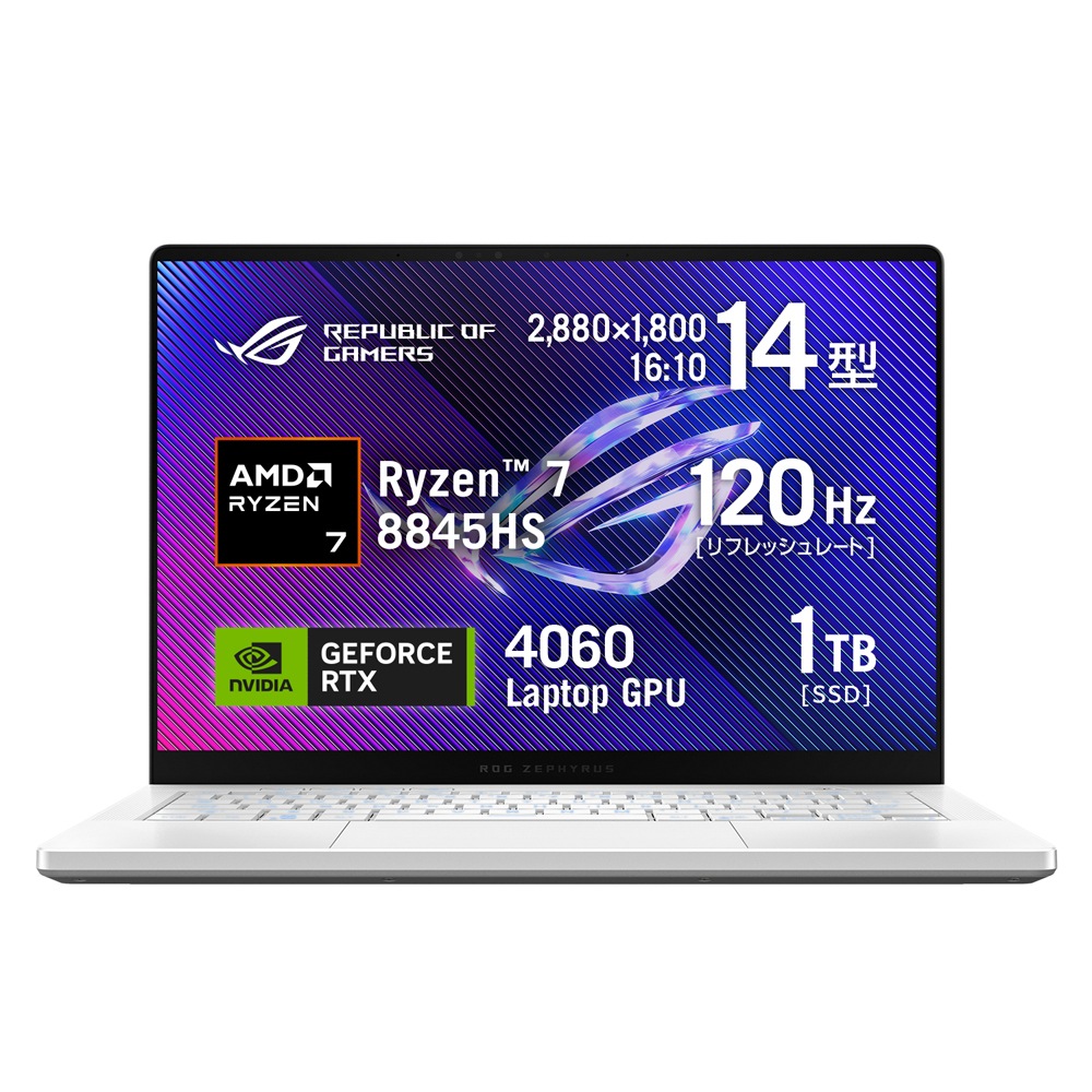 ASUS（エイスース） 14.0型 ゲーミングノートパソコン ROG Zephyrus G14 GA403UV GA403UV (Ryzen 7/ メモリ 32GB / SSD 1TB/ GeForc