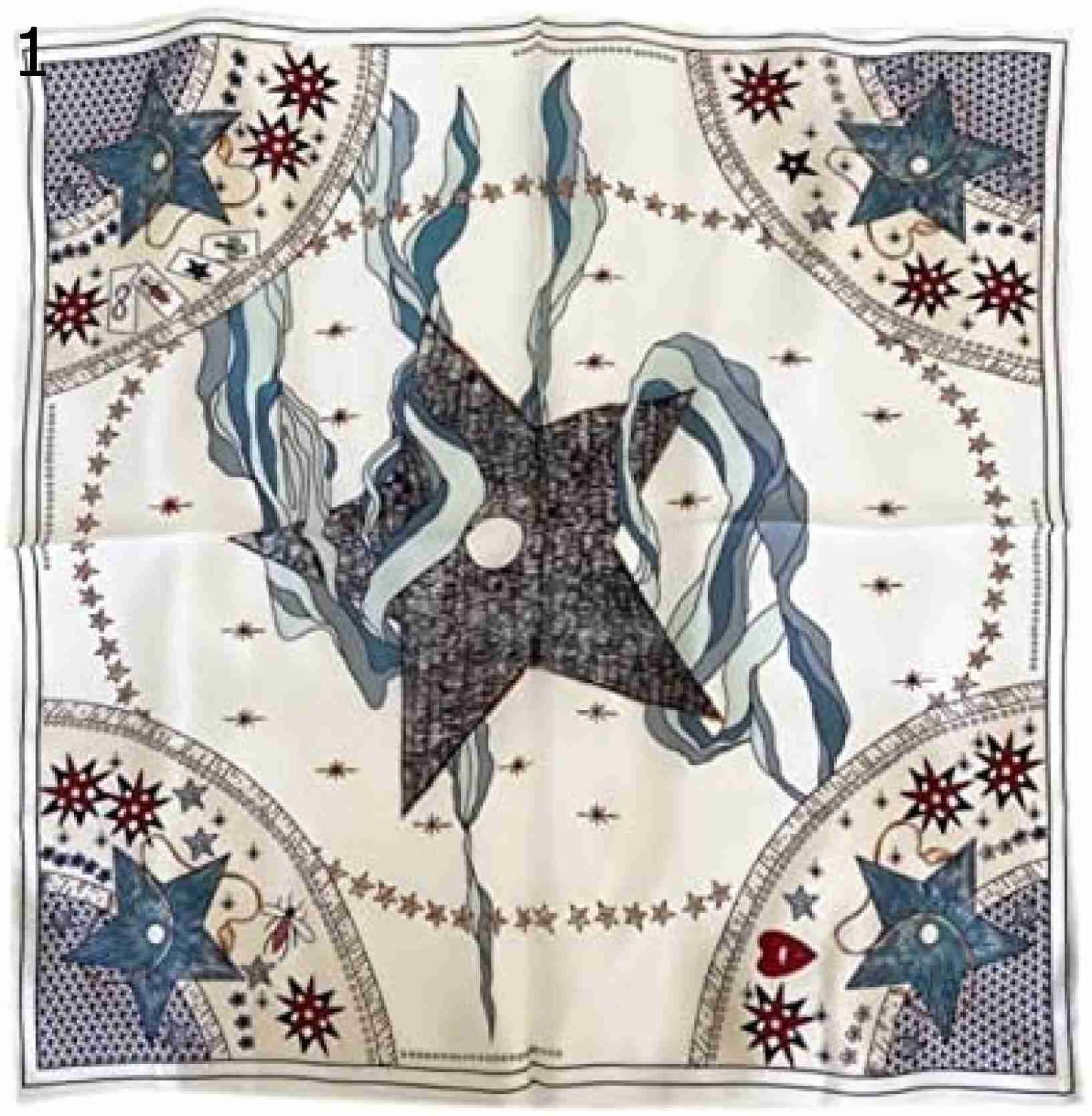 【20%OFFクーポン～】スタースカーフ女性スカーフスクエアネッカチーフスカーフレディースソフトショールラッププレミアムファッション70cmヘアヘッドスモールスカーフスムースソフトスプリングバン