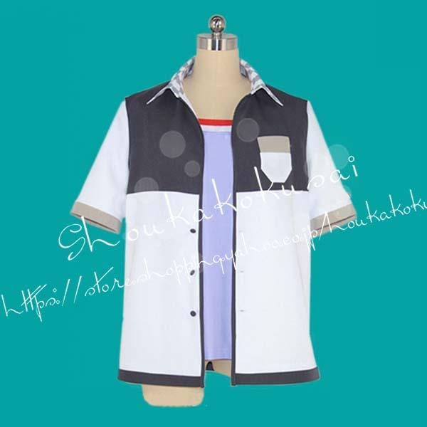 バーチャルライバー風 VTuber 彩虹社 剣持刀也 上着 夏服 コスプレ衣装 ウィッグ コスチューム 演出服 cosplay 変装 仮装-485