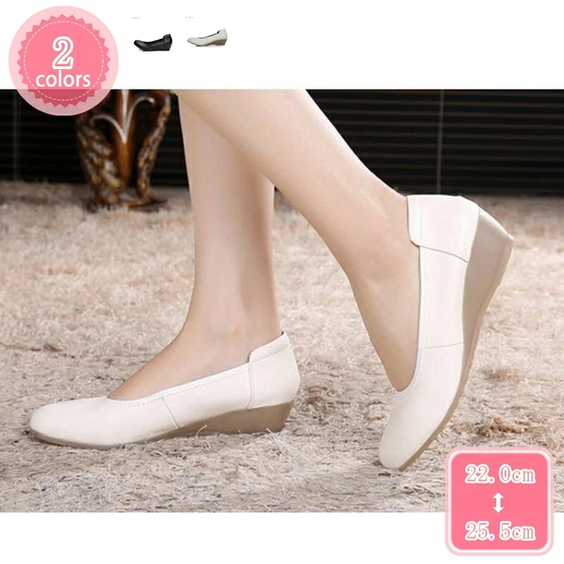 777円OFFクーポン バレエシューズ パンプス 痛くない 黒 小さいサイズ 大きいサイズ ラウンドトゥ ウェッジソール レディース 靴 歩きやすい フラットシューズ ウェッジ パンプス ローヒール