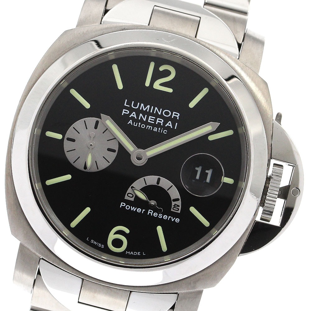パネライ PANERAI PAM00171 ルミノール パワーリザーブ 自動巻き メンズ 良品 箱・保証書付き_904271【中古】