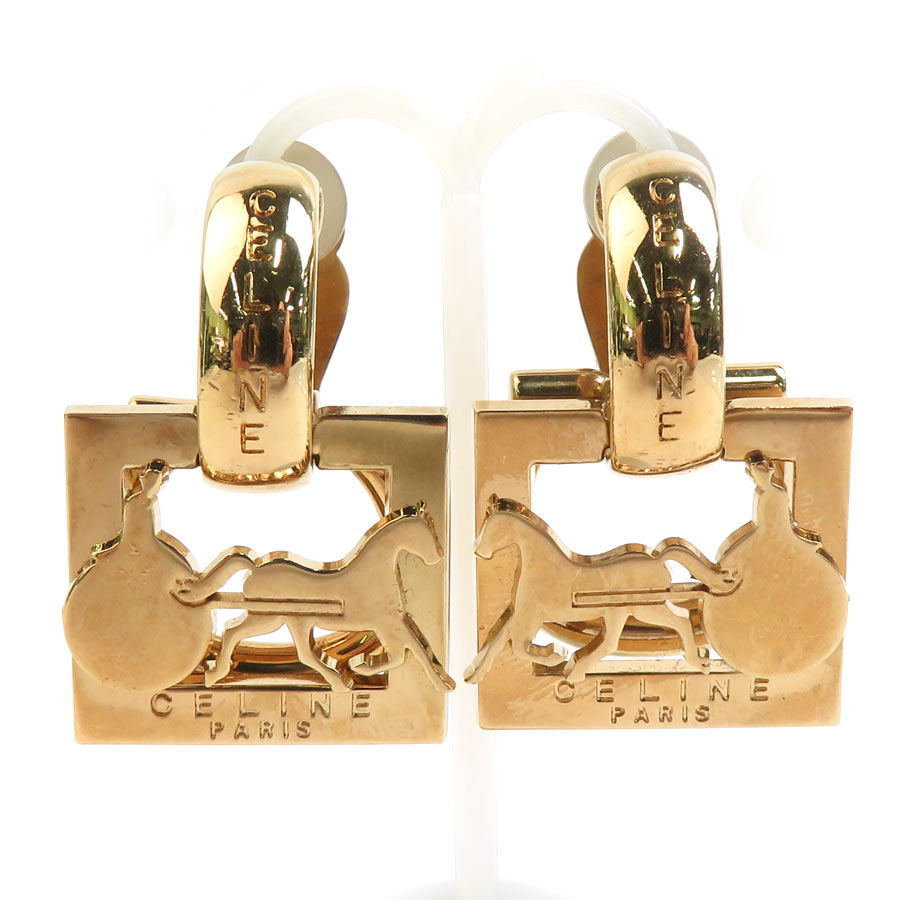 セリーヌ CELINE イヤリング メタル ゴールド レディース 56404g