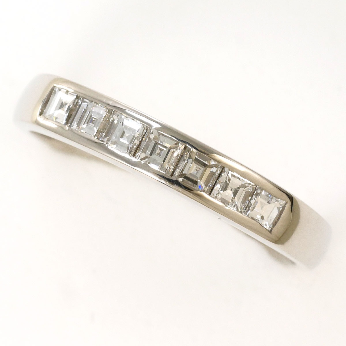 PT900 プラチナ リング・指輪 15.5号 ダイヤモンド 0.52ct 総重量約4.0g 中古
