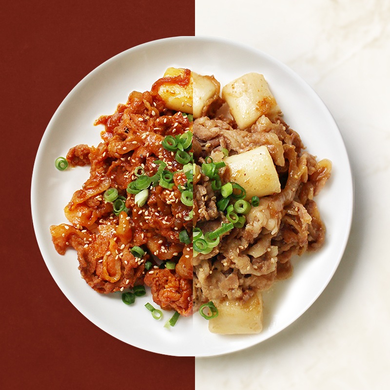 甘口プルゴギ500g * 3パック+辛口プルゴギ500g * 3パック! 3kg 構成