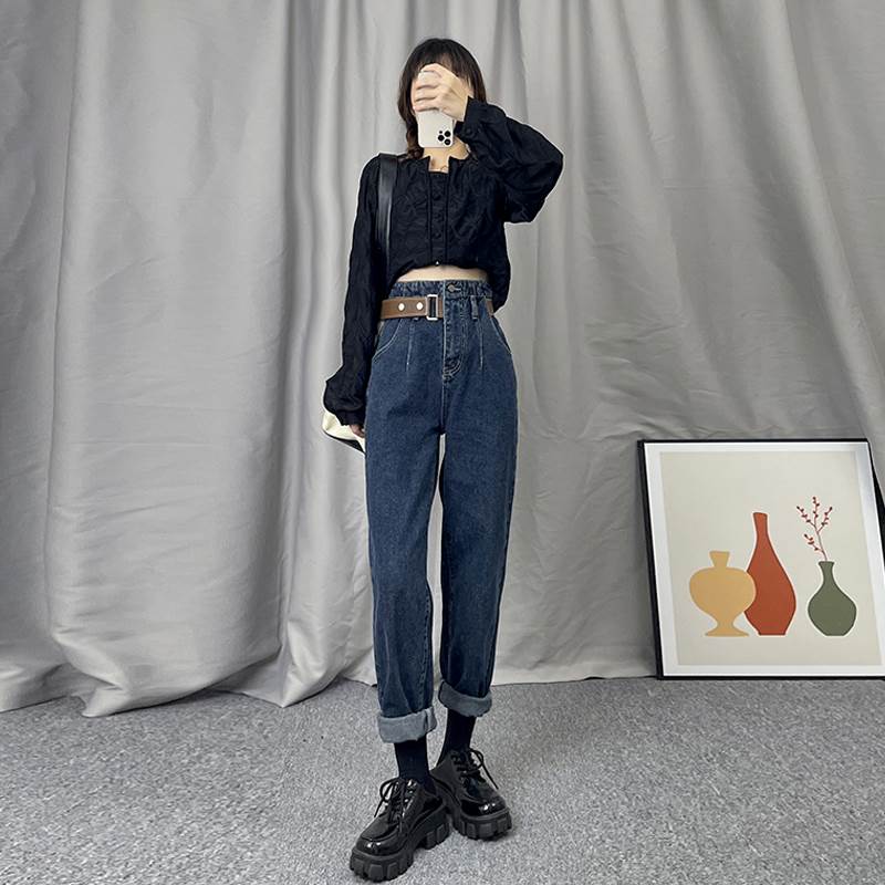 ボトムス パンツ Gパン ブルー デニム ハイウエスト かわいい 大人可愛い きれいめ カジュアル 上品 お洒落 大人可愛い 春 夏 秋 冬 10代 20代 30代 40代 レディース 女性用 ママ 5,060円