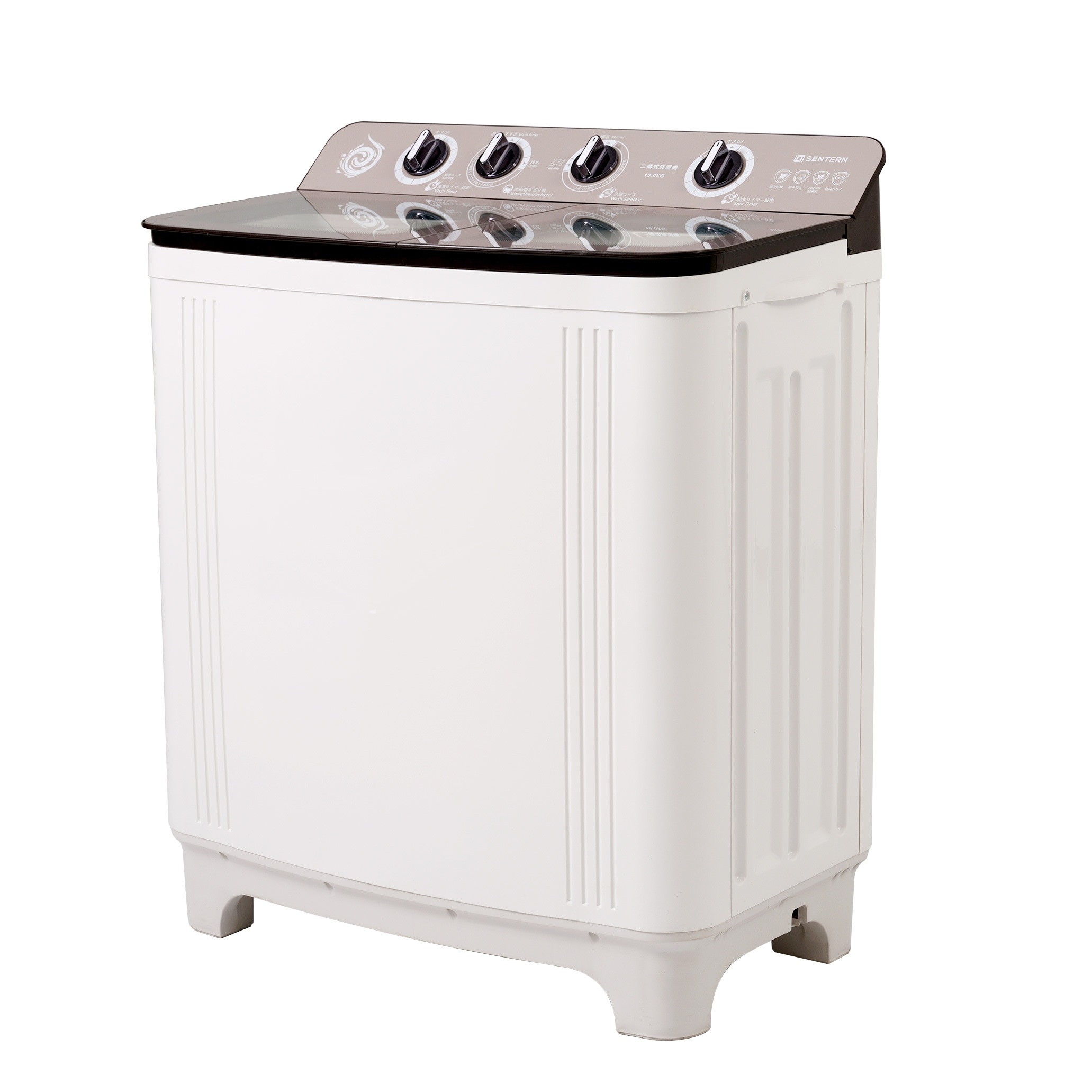 【国内即発送】【新品】【二槽式】洗濯機 洗濯容量10kg 脱水容量8kg 10キロ 8キロ キレイ タイマー コンパクト 一人暮らし 節電 二槽式洗濯機 ステンレス槽 まとめ洗い 脱水器 縦型洗濯機