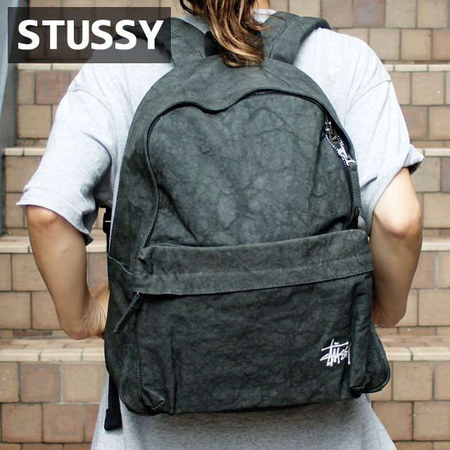ステューシー STUSSY CANVAS BACKPACK BLACK 276-000430-011