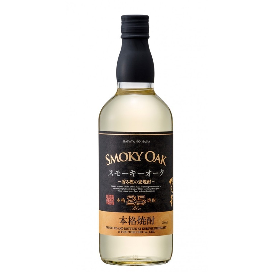 【送料無料】本格焼酎 博多の華 スモーキーオーク 麦 25度 700ml6本/1ケース【北海道沖縄県東北四国九州地方は必ず送料が掛かります】