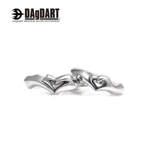 ダグダート DAgDART 刻印OK！ ハートモチーフ 指輪 ペアリング シルバー DR-221-2