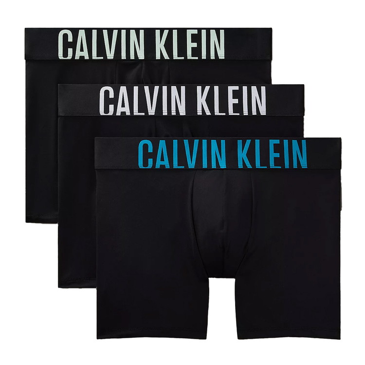 カルバンクライン：INTENSE POWER MICRO ボクサーブリーフ 3PK (ブラック W：ホワイト／ティールブリーズ／フォレストフリーズLO)【NB3612-936】