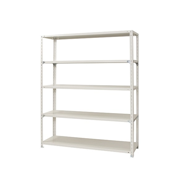 キタジマ 51010603501 スチールラック NC1500-18-5段 ホワイト メーカー直送