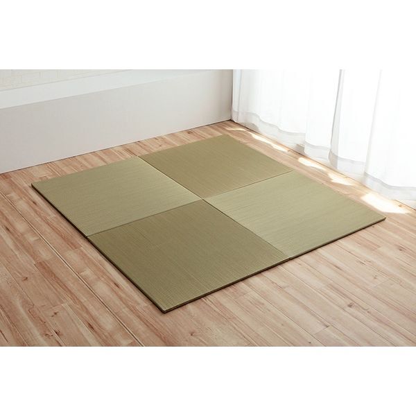 1040180010409 い草ユニット畳 置き畳 縁無し 『無地畳』4枚組 メーカー直送