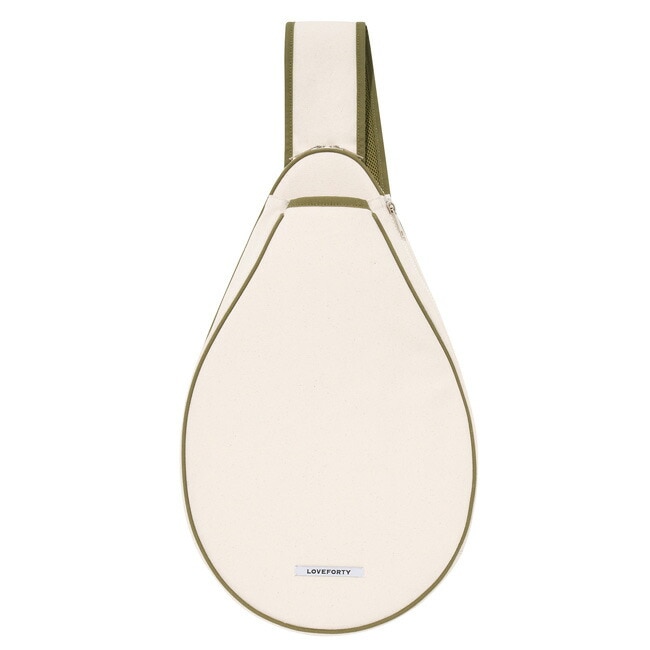 「ラケット収納可」LOVEFORTY(ラブフォーティ) RACKET BAG ラケットバッグ スリングバッグ -カーキ(21y7m)