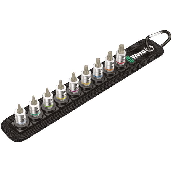 WERA ヴェラ 差込角1/4DR 9点組 トルクス ビットソケット セット ホールド仕様 003882 工具 ツール DIY 作業工具 道具