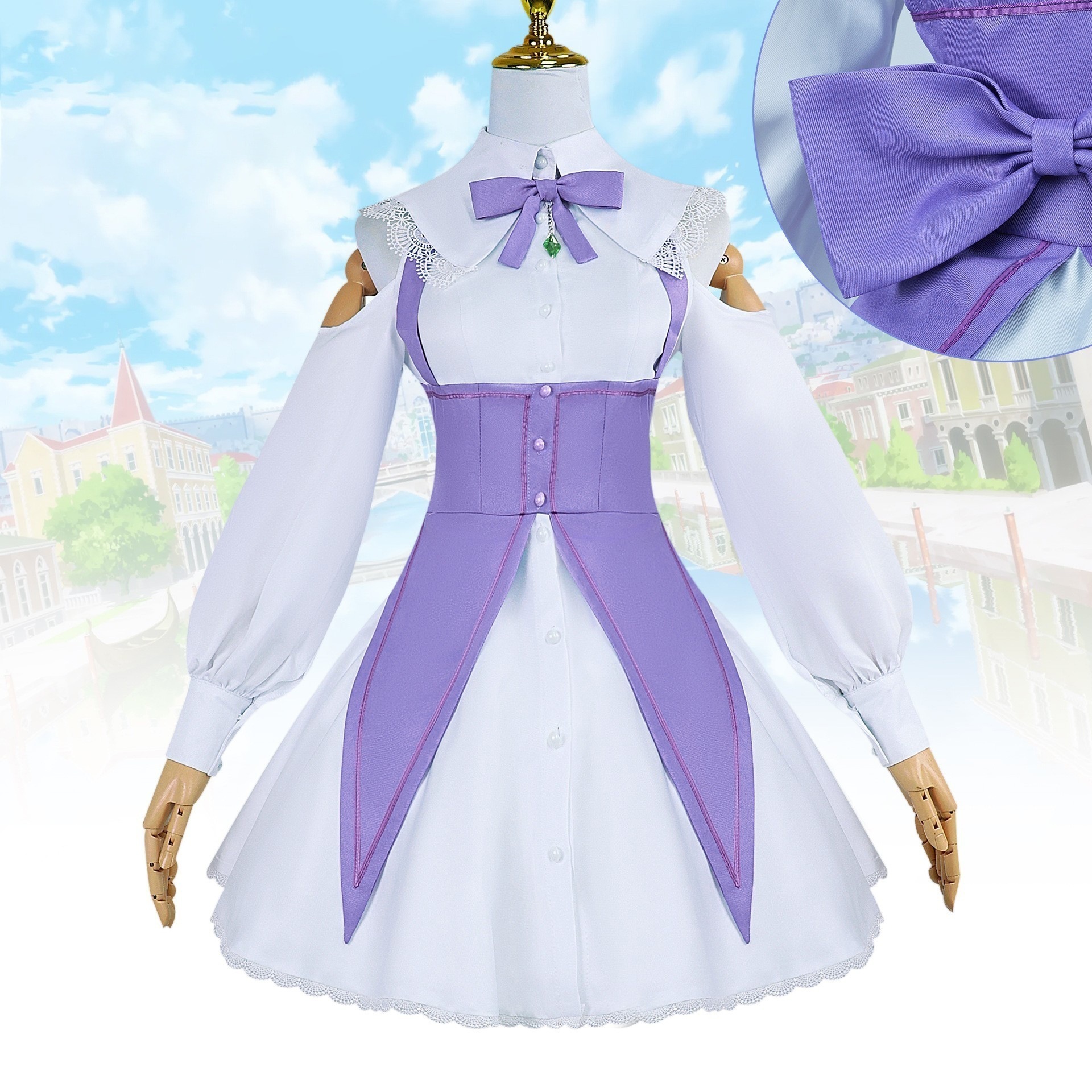 【即納&迅速な出荷】エミリヤコスはゼロから異世界生活エミリヤデートに服従して服を着ます