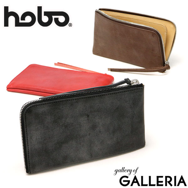 ホーボー 長財布 hobo OILED COW LEATHER LONG ZIP WALLET 財布 L字ファスナー 薄型 本革 スリム 小銭入れ付き 日本製 メンズ レディース HB-W3209