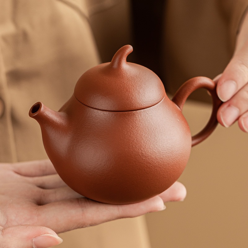 朱尼紫砂梨型急須 熱くない急須 シングルポット カンフー茶器 高級茶器 ワンポット 2カップ
