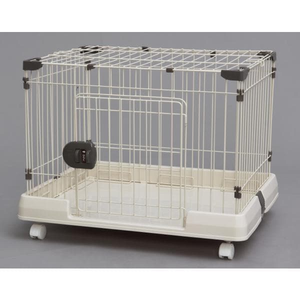 アイリスオーヤマ ルームケージ RKG-700L ミルキーブラウン 犬 ケージ ペットサークル 選べる ロータイプ 中型犬 小型犬 組立簡単 アイリスオーヤマ 犬用
